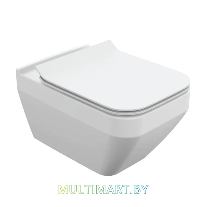Унитаз Cersanit Crea Square Clean On DPL EO Slim A63115